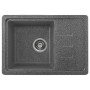 Мойка кухонная B15 прям 435*620/185 графит