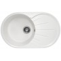 Мойка кухонная A02 больш овал белая