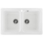 Мойка кухонная C02 прямоугольная 780*500/180-18 белый Мойка кухонная C02 прямоугольная 780*500/180-18 белый
