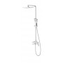 K19127W Душевая система GERHANS со смесителем и тропическим душем, белый хром