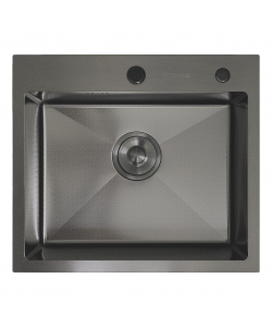 K35044BD PVD ЧЕРНЫЙ ДЕКОР кухонная мойка премиум Gerhans 