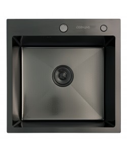 K35050BD PVD ЧЕРНЫЙ ДЕКОР кухонная мойка премиум Gerhans