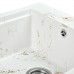 Мойка для кухни WB28-13 WISENT,из искуственного камня,мрамор бело-золотой (БЕЗ СИФОНА)