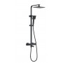 L2424B Душевая система с термостатом черная