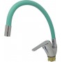 L4132-11 Смеситель для кухни с гибким изливом (бирюзовый)