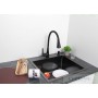L4161B-2 Смеситель кухонный, черный,LEDEME 