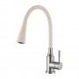 L4199-16 Смеситель кухонный с гибким изливом (бежевый), 