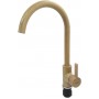 Кухонный латунный смеситель LEDEME L4299-300 песок 