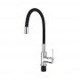 L4898-2 Кухонный с гибким изливом (черный) 