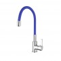 L4898-6 Кухонный с гибким изливом (синий) 
