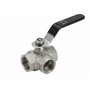 DE1256XT	Кран шаровый трехходовой TIM 3/4" г/г/г ручка DE1256XT (32/4) 