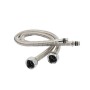 Подводка для смесителя из нержавеющей гофрированной трубы TIM H-CS0210-10 (1.0м,пара,SUS304,1/2x10 Г/Ш,15 bar,100°C)