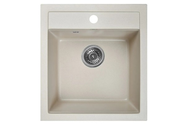 W450-30 WISENT каменная мойка д/кухни, крем (БЕЗ СИФОНА)