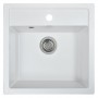 Мойка кухонная WISENT W510-28, искусств.гранит, цвет Вайт, 510х505 Мойка кухонная WISENT W510-28, искусств.гранит, цвет Вайт, 510х505