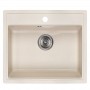 Мойка кухонная WISENT W600-30, искусств.гранит, цвет Крем, 595х515