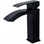 W71017B Смеситель для умывальника черный