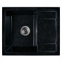 Мойка для кухни из искусственного камня WISENT WB19-14 (мрамор чёрно-золотой) (сифон в комплекте)