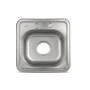 Кухонная мойка из нержавейки Wisent WD-3838 ( врезная, 0.6 мм, поверхность: декор millet grains (просо), цвет: матовая, без сифона)