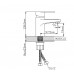 WP710-310 смеситель для умывальника WISENT