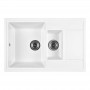 Мойка кухонная WISENT WQ780-28, искусств.гранит, цвет Вайт, 780x510