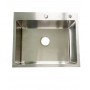 WS-36050 Кухонная мойка WISENT БЕЗ СИФОНА нержавейка, сатин 600*500